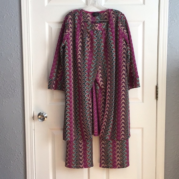 💥G BY GIULIANA💥💥.     MULTICOLOR  CROCHET  2 PIECE SET - Picture 3 of 9